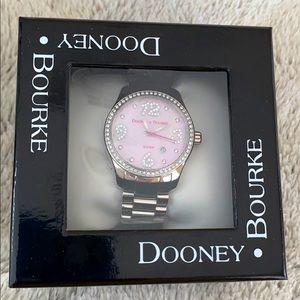 Brand new Dooney & Bourke Pink Pearl Crystal Watch